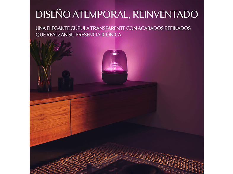 Altavoz bluetooth - Harman Kardon Aura Studio 5, 160 W, Iluminación Ambiental, Negro