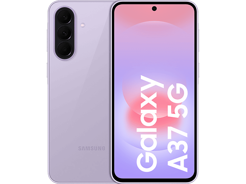 Móvil - Samsung Galaxy A37, Violeta, 256 GB, 8 GB RAM, 6.7" FHD+, Exynos 1480, 5000 mAh, Android 16