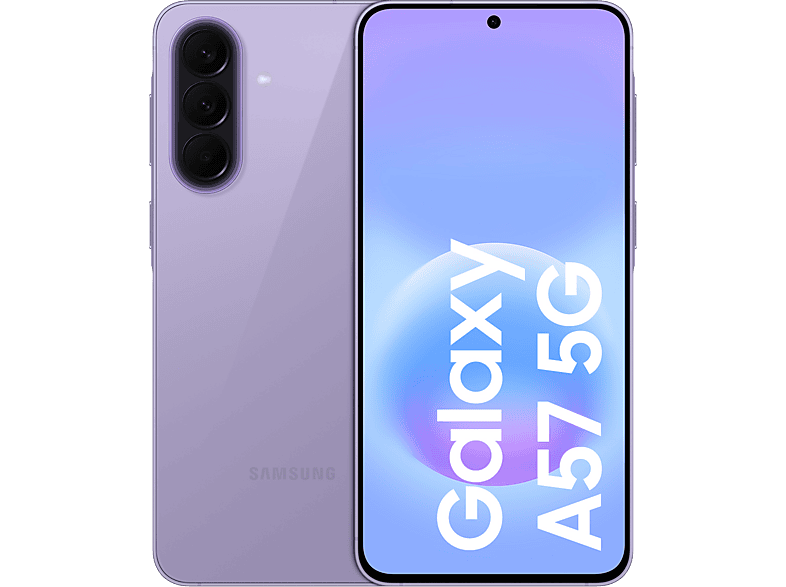Móvil - Samsung Galaxy A57, Violeta, 256 GB, 8 GB RAM, 6.7" FHD+, Exynos 1680, 5000 mAh, Android 16