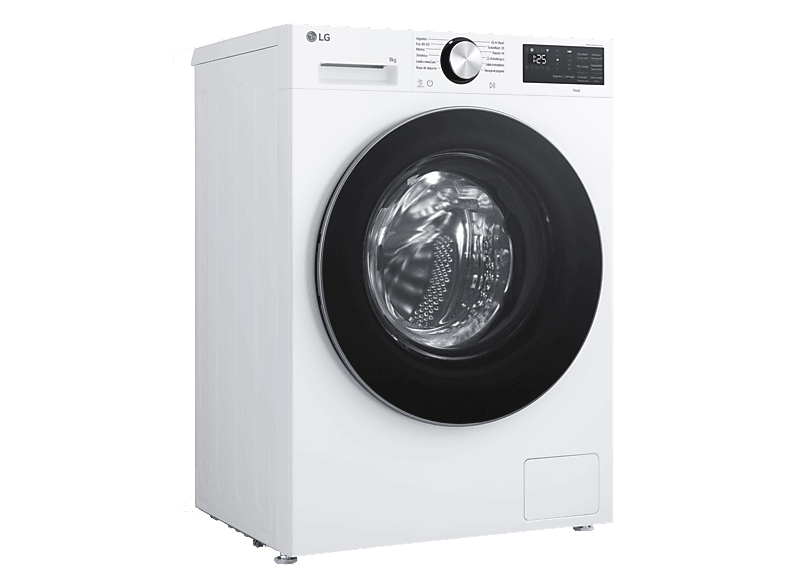 Lavadora carga frontal - LG F4X5009TLC, 9 kg, 1400 rpm, 12 programas, TurboWash 360º, Clase A-40%, Blanco