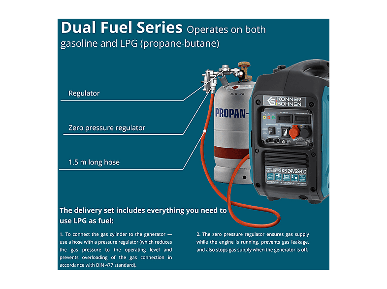 Generador de energía - Könner & Söhnen KS 24VGS-DC