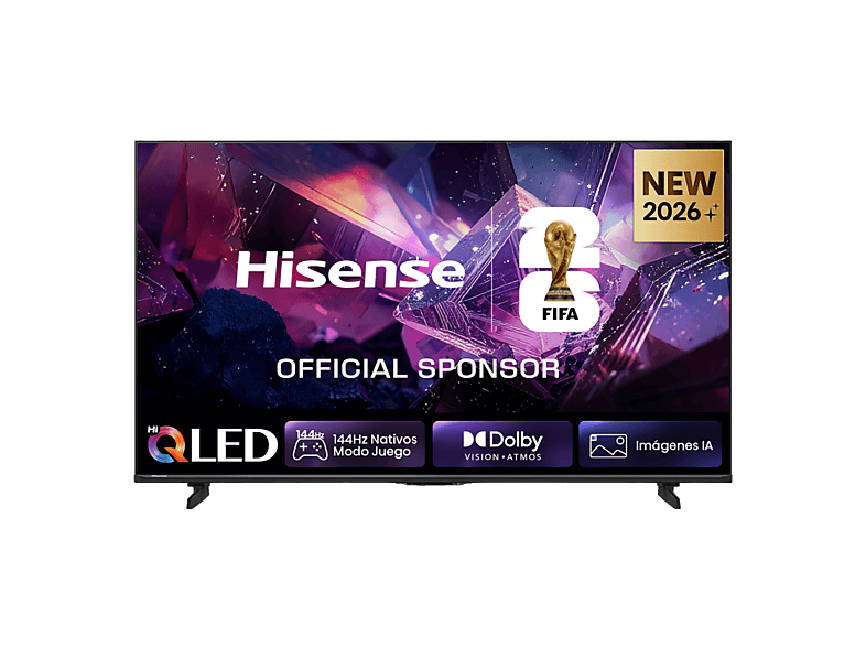 TV QLED 65" - Hisense 65E7S PRO, QLED 4K, 144Hz Nativos, Smooth Motion IA, HDR10+Gaming, Negro