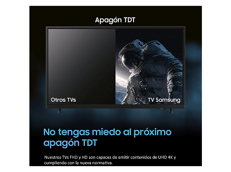 TV LED 27" - Samsung TU27F6005FKXSP, Full-HD, Hyper Real, Smart TV, Negro