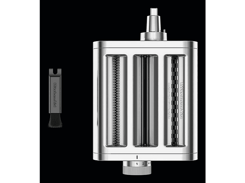Accesorio robot de cocina - KitchenAid 5KSM3MPA, 8 Ajustes Grosor, Compatible con todos modelos de batidora amasadora KitchenAid, Acero inoxidable