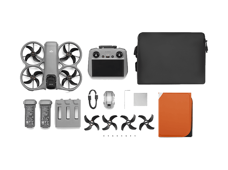 Dron - DJI Avata 360 Fly More Combo (RC 2), 64 MP, 23min Autonomía, Visión 360°, Vídeo HDR en 8K/60 fps, Detección Obstáculos Omnidireccional, Gris