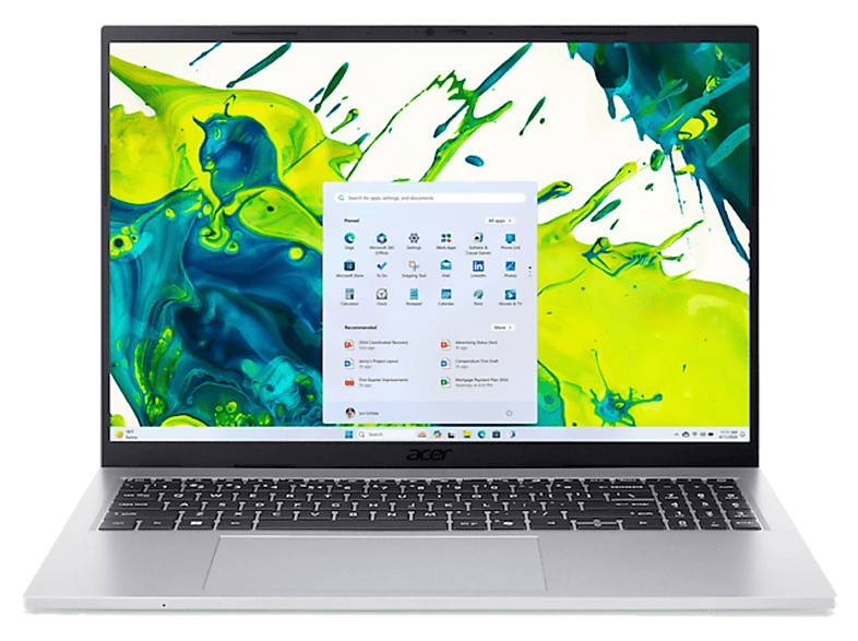 Portátil - Acer Aspire Go 16 AG16-71P-95VE, 16" WUXGA, Intel® Core™ i9-13900H, 16GB RAM, 512 GB SSD, Iris® Xᵉ, Windows 11, Sin cargador