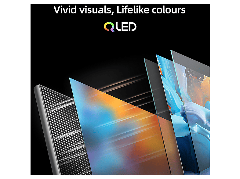 TV QLED 50" - Chiq U50QST, UHD 4K, Smart TV, DVB-T2 (H.265), Negro