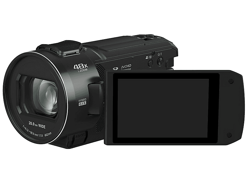 Cámara digital - Panasonic HC-V900, 8,29 megapixel, 1920 x 1080 píxeles, Negro