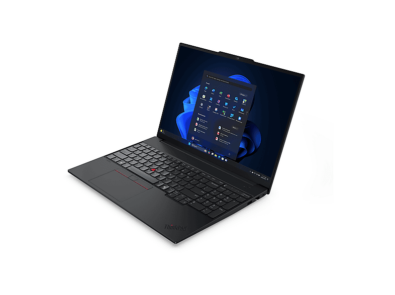 Portátil - Lenovo ThinkPad E16 Gen 3 (Intel), 16 " WUXGA, Intel Core Ultra 7, 255H, 16 GB RAM, 512 GB SSD, Onboard Graphics, Windows 11 Pro, Negro