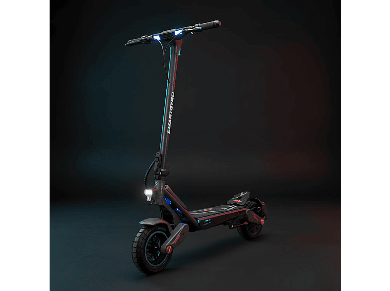 Patinete eléctrico - Smartgyro Rockway GL, Tipo 1 / VPL, Potencia nominal 600 W, 13.000 mAh, 25 km/h, IPX4, Negro