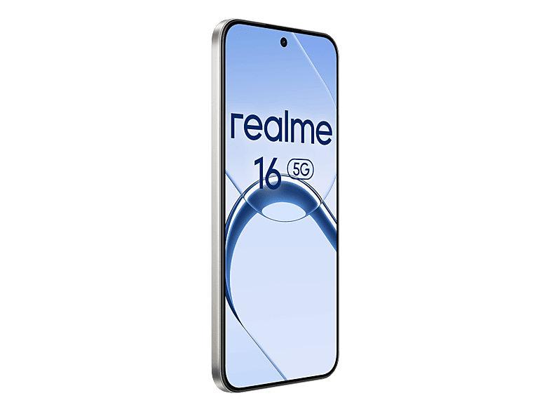 Móvil - Realme 16, Blanco, 256GB, 8GB RAM, 6.57" FHD FOLED, D6400 Turbo, 6550mAh