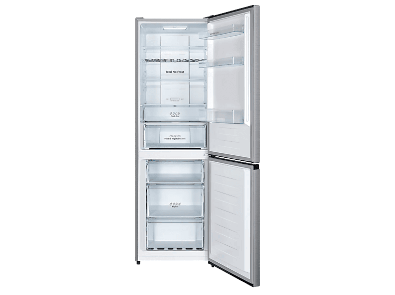 Frigorífico combi - Infiniton FGC-853C85XDM, No Frost, 186 cm Altura, 314l, Inverter, Función ECO, LCD Touch Control, Inox