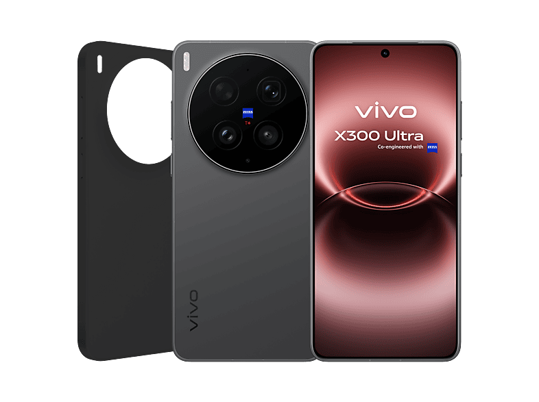 Móvil - Vivo Bundle X300 Ultra, Volcano Black, 1TB, 16GB RAM, 6.82" AMOLED, Snapdragon® 8 Elite Gen 5, 6600 mAh