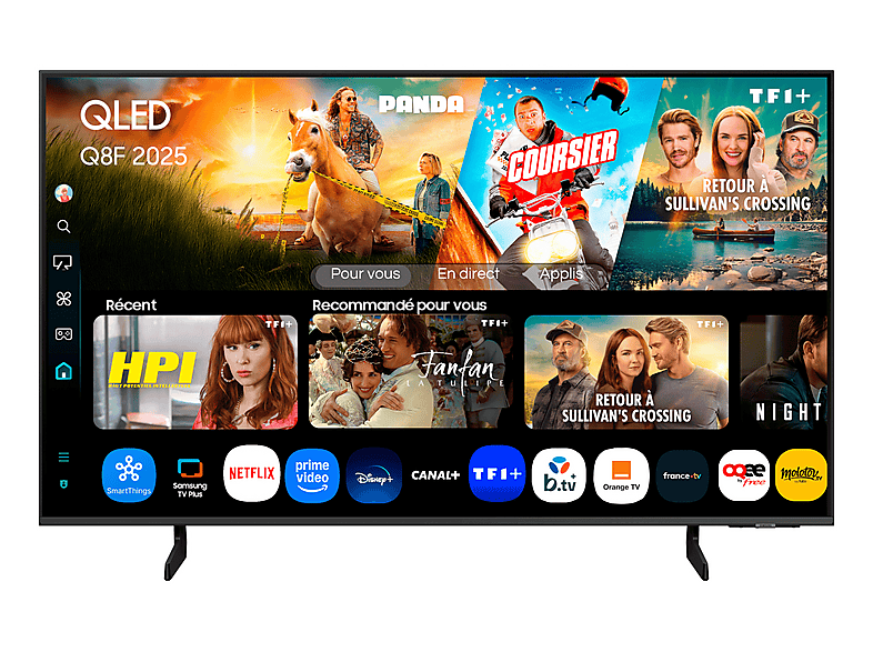 TV QLED 43" - Samsung TQ43Q8FAAU, UHD 4K, Smart TV, Gris