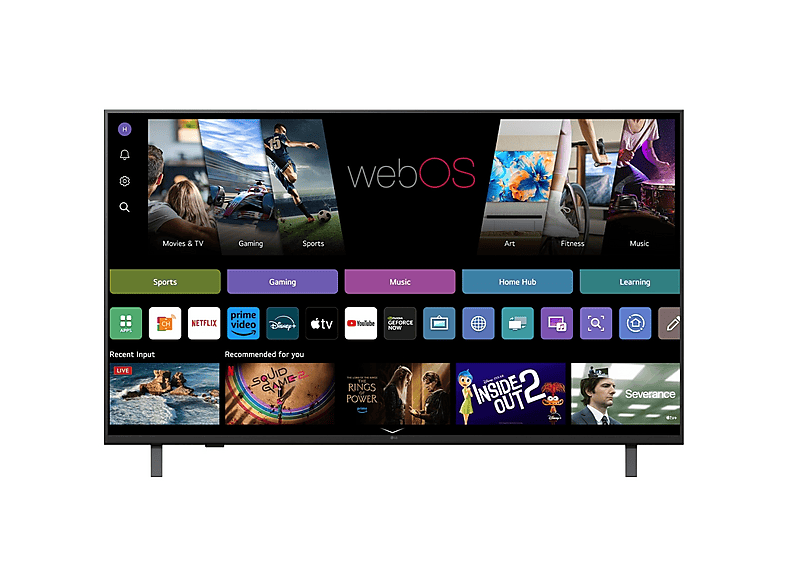 TV LED - LG UHD AI UA75 50UA75003LA, UHD 4K, Smart TV, Negro