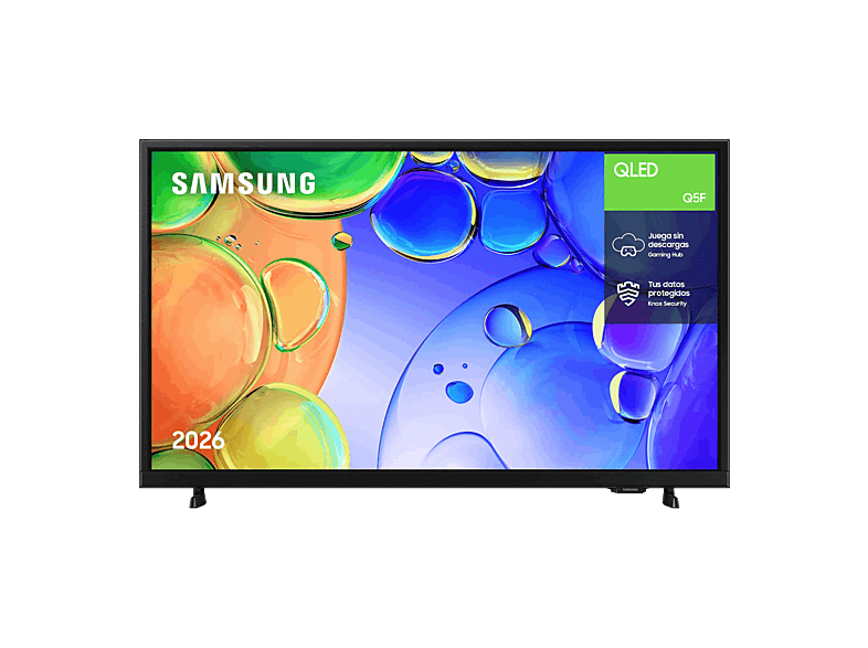 TV QLED 32" - Samsung TQ32Q5FAAUXSP, UHD 4K, Hyper Real, Smart TV, Negro