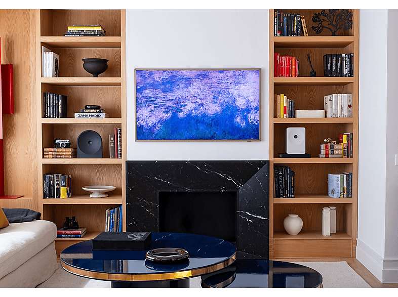 TV Neo QLED 85" - Samsung The Frame Pro TQ85LS03HWUXXC, QLED Mini Led 4K, NQ4 AI Gen3 Processor, Smart TV, Tecnología Sin Reflejos, Full AI, Negro