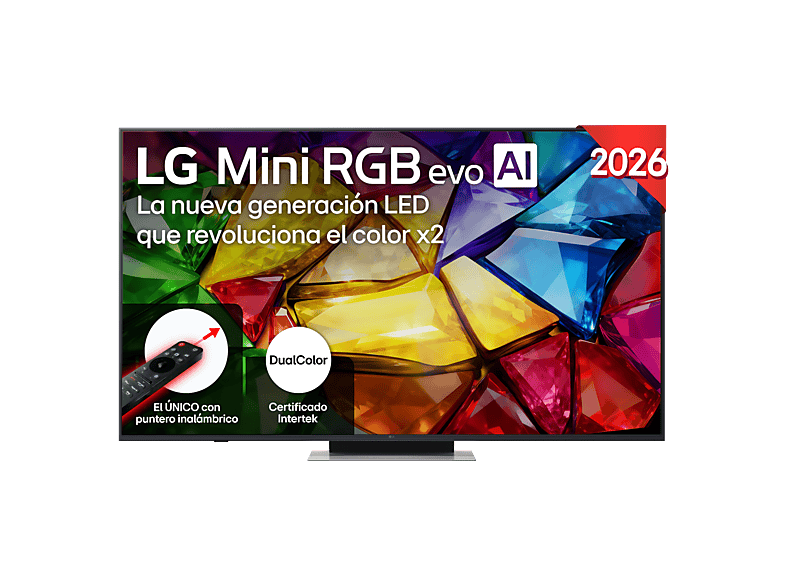 TV RGB Mini LED 65" - LG 65MRGB87B6B, UHD 4K, Procesador Inteligente α8 AI Processor 4K Gen3, Smart TV, DVB-T2 (H.265), Negro