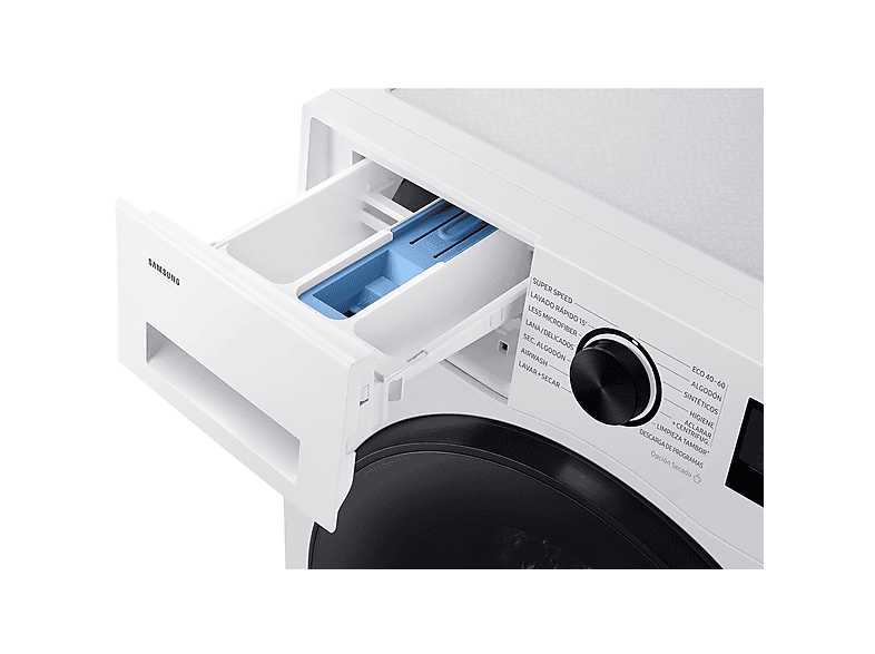 Lavadora secadora - Samsung WD90HG5U34BEEC, 9 kg de lavado, 6 kg de secado, 16 programas, Clase A, Wifi, Blanco