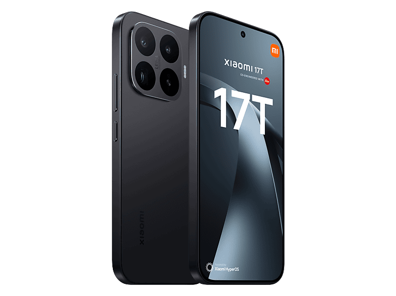 Móvil - Xiaomi 17T, Negro, 256GB, 12GB RAM, 6.59" POLED, MediaTek Dimensity 8500 - Ultra de 4 nm, 6500mAh