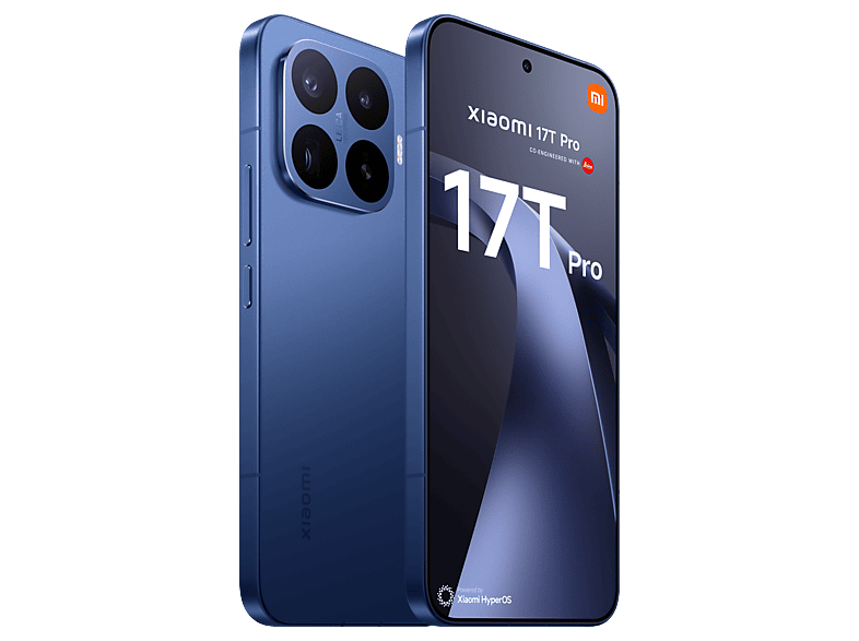Móvil - Xiaomi 17T Pro, Azul, 512 GB, 12 GB RAM, 6.83" pOLED, MediaTek Dimensity 9500, 7000 mAh