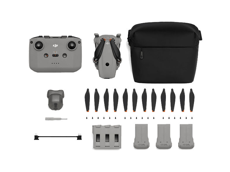 Dron - DJI Lito X1 Fly More Combo (DJI RC-N3), 48 MP, 36 min Autonomía, Sensor 1/1.3", Detección Obstáculos Omnidireccional, Vídeo 4K, Fotos 8K, Gris