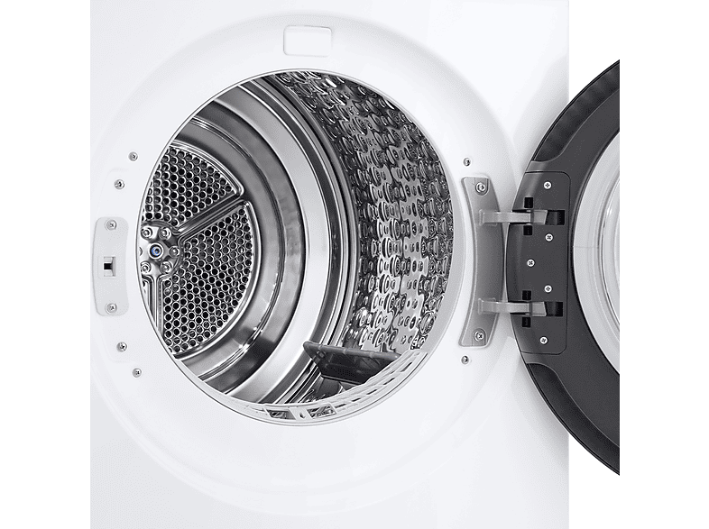 Secadora bomba de calor - LG RHX5009TLC, 9 kg, 12 programas, AI DUAL Inverter™, ThinQ™, Blanco