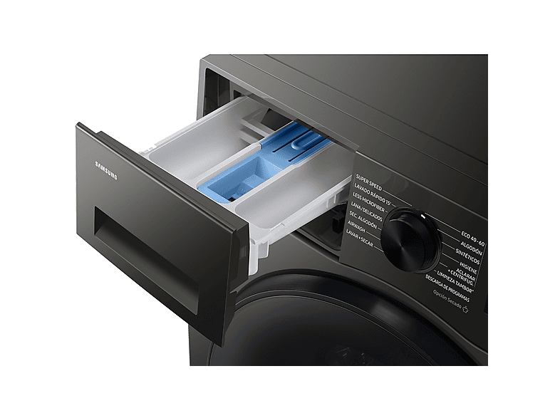Lavadora secadora - Samsung WD90HG5U34BXEC, 9 kg de lavado, 6 kg de secado, 16 programas, Función WiFi con SmartThings™, Gris