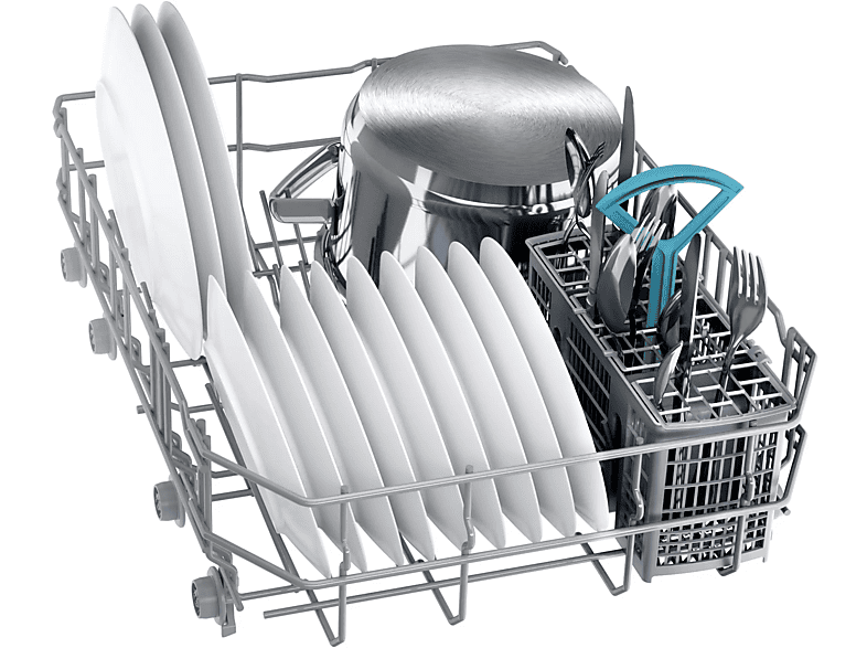 Lavavajillas - Balay 3VN4031BA, 10 servicios, 4 programas, Extrasilencio, Aquastop, Home connect, Pausa y carga, 44.8 cm, Blanco