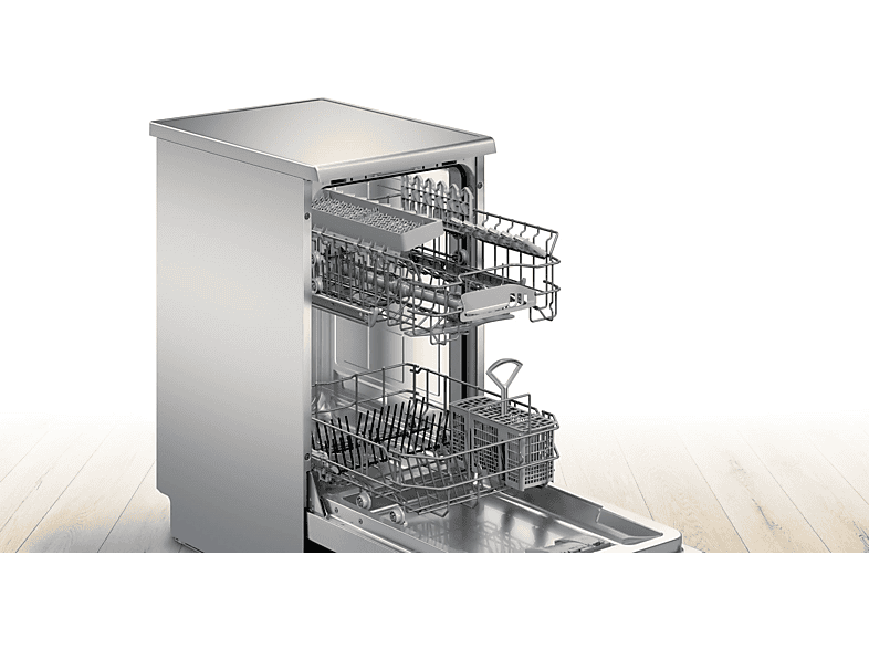 Lavavajillas - Bosch SPS2HKI55E, 10 servicios, 6 programas, Home connect, Extrasecado, Smart start, 45 cm, Acero inoxidable