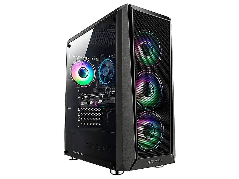 Pack PC Gaming - PC Racing Submariner 5500, AMD Ryzen 5 5500, 16 GB RAM, 1 TB mSSD, GeForce RTX™ 5060, Windows 11 Pro, Monitor 24 " Full-HD, Negro