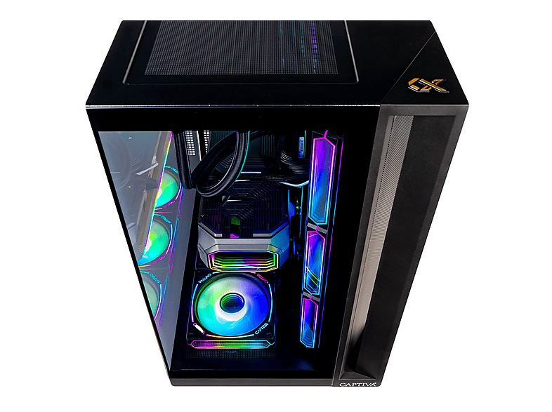 PC gaming - Captiva Highend Gaming I95-625, Intel Core i9 13900KF, 24 Núcleos, 128 GB RAM, 2 TB SSD, GeForce RTX™ 5070, Windows 11 Home, Negro