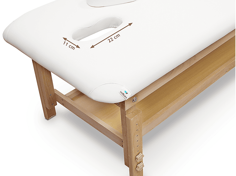 Camilla de masaje - Wellcore WLLC1178-RX3, para Piernas, Blanco