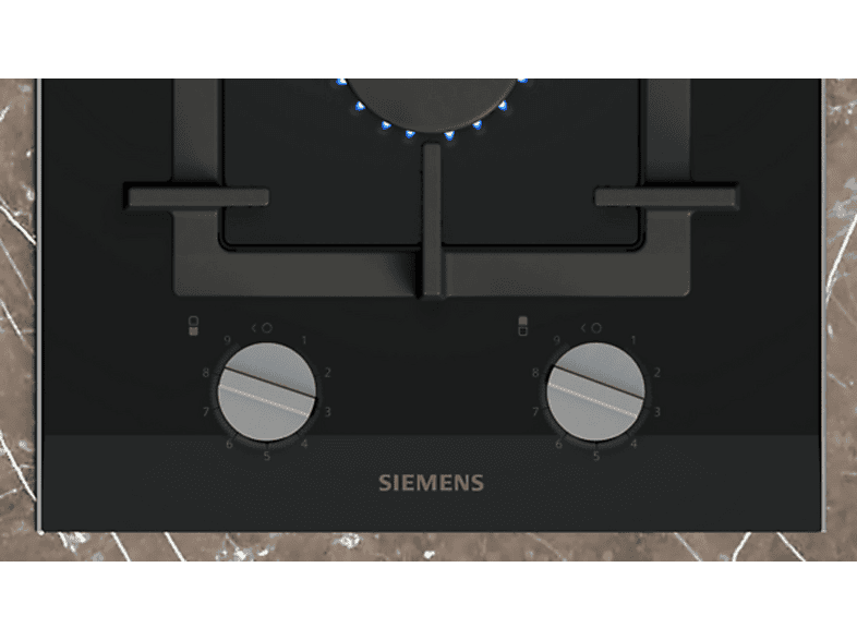 Placa de gas - Siemens iQ700 ER3A6BI40, 2 zone(s) zonas, 302 mm, Negro