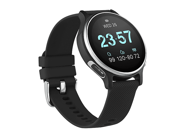 Smartwatch - ASUS VivoWatch 6 (HC-D06), 22 mm, Acero Inoxidable, Negro