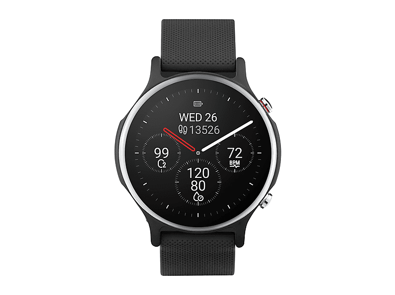 Smartwatch - ASUS VivoWatch 6 (HC-D06), 22 mm, Acero Inoxidable, Negro