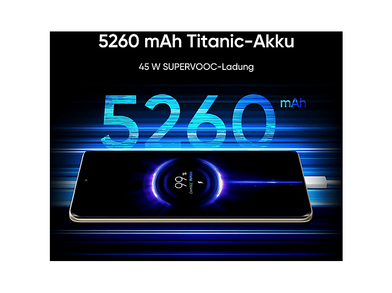 Smartphone - Realme 14 Pro 5G, Gris, Móvil Android, 256 GB, 8 GB RAM, 6,77 ", Dimensity 7300 Energy, 6000 mAh