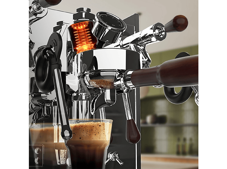Cafetera express - Cecotec A01_EU01_100129, 15 bar, 2440 W, 2 tazas, plateado