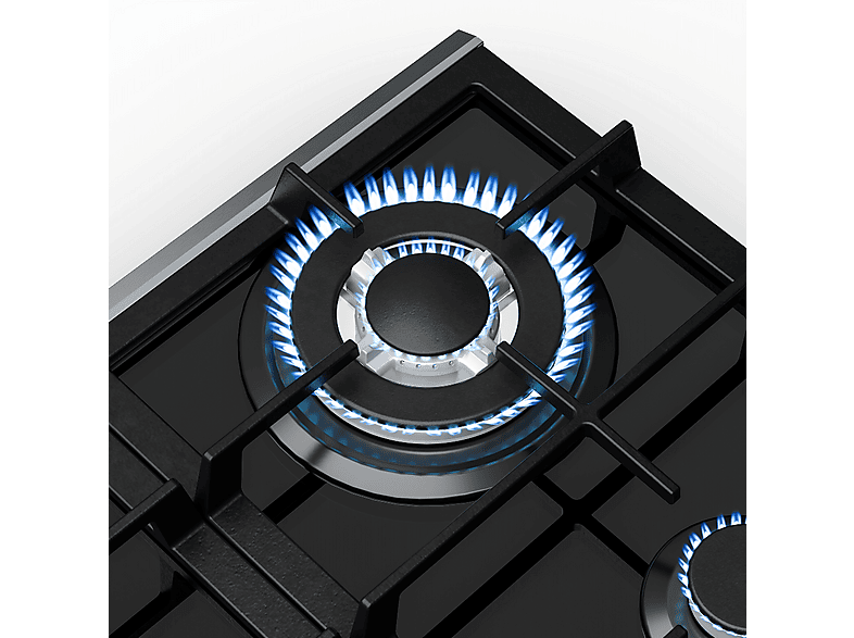 Placa de gas - Klarstein Verosteel, 4 zonas, 58,40 cm, Plata
