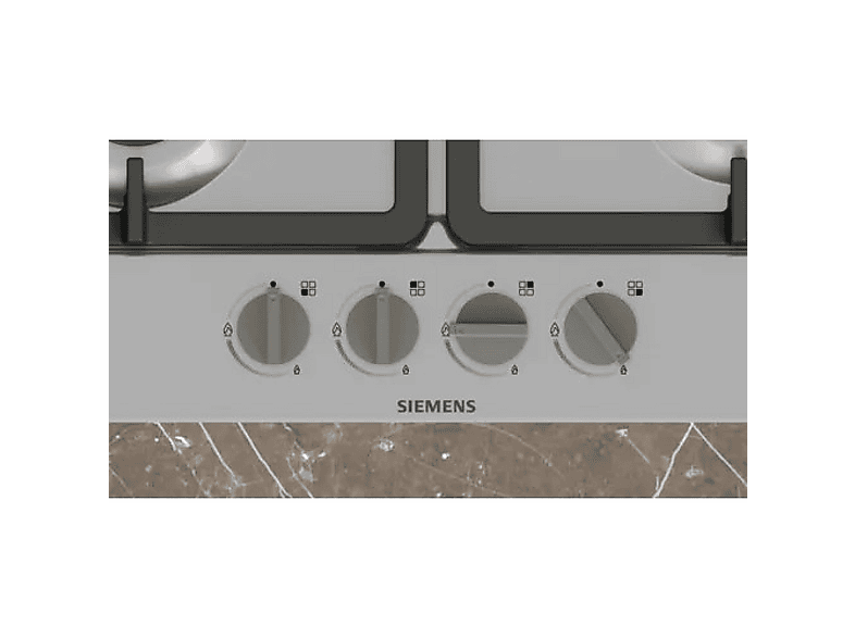 Placa de gas - Siemens EG6B5PK90, 4 zone(s) zonas, 582 mm, Negro, Acero inoxidable
