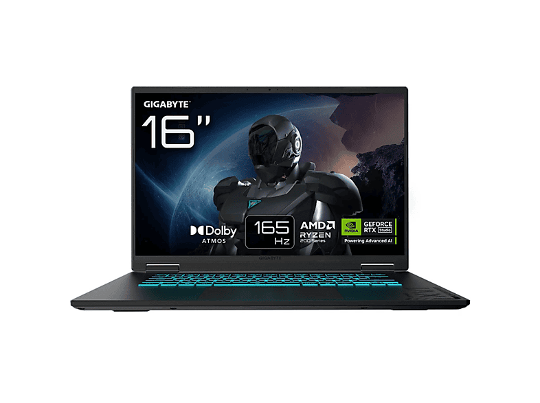 Portátil Gaming - Gigabyte Gaming A16, 16 " WUXGA, Intel Core i7-13620H, 16 GB RAM, 1 TB SSD, GeForce RTX™ 5050, Sin sistema operativo, Black Steel