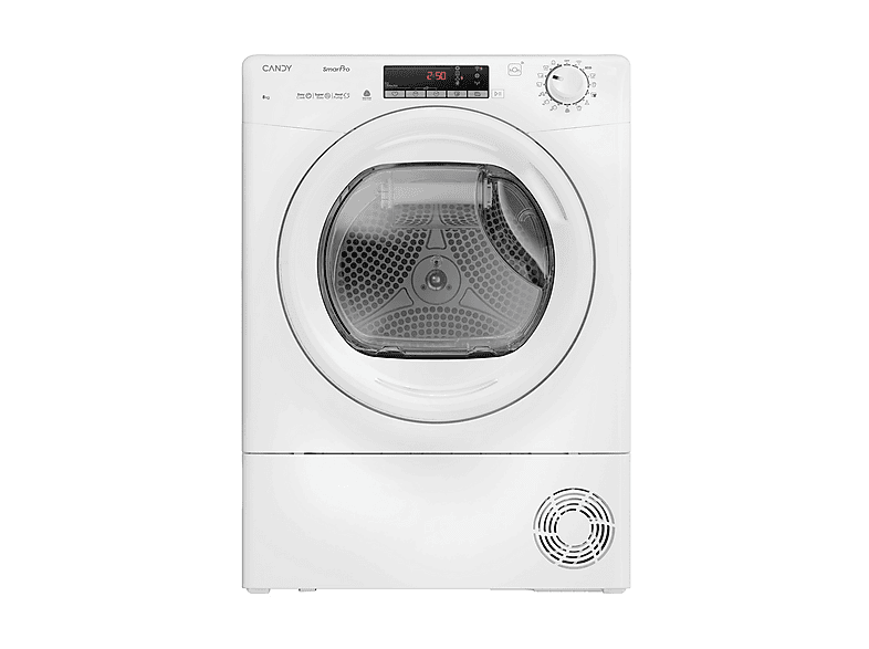 Secadora bomba de calor - Candy 31103020, Eléctrico, 8 kg, 16 programas, Blanco