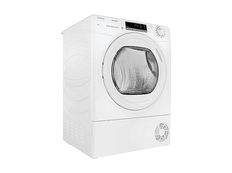 Secadora bomba de calor - Candy 31103021, Eléctrico, 9 kg, 16 programas, Blanco