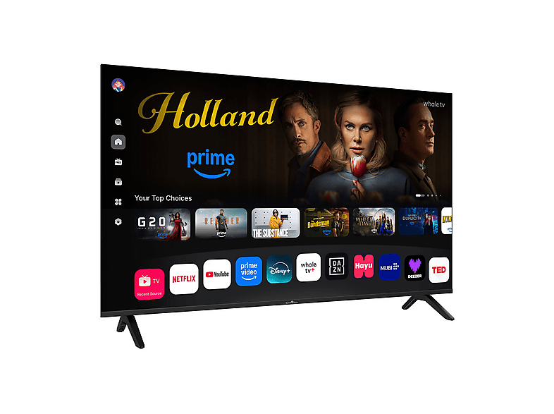 TV QLED 50" - Smart Tech 50QH02K 50" QLED UHD 4K Smart TV Whale OS, QLED 4K, Quad core ARM Cortex-A55 1.9GHz, DVB-T2 (H.265), Negro