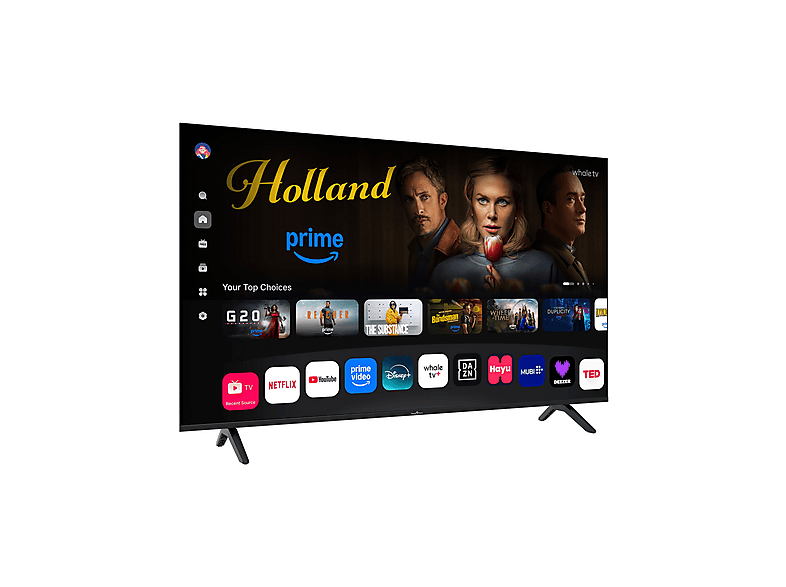 TV QLED 55" - Smart Tech 55QH02K 55" QLED 4K Whale TV, Quad core ARM Cortex-A55 1.9GHz, Smart TV, DVB-T2 (H.265), Negro