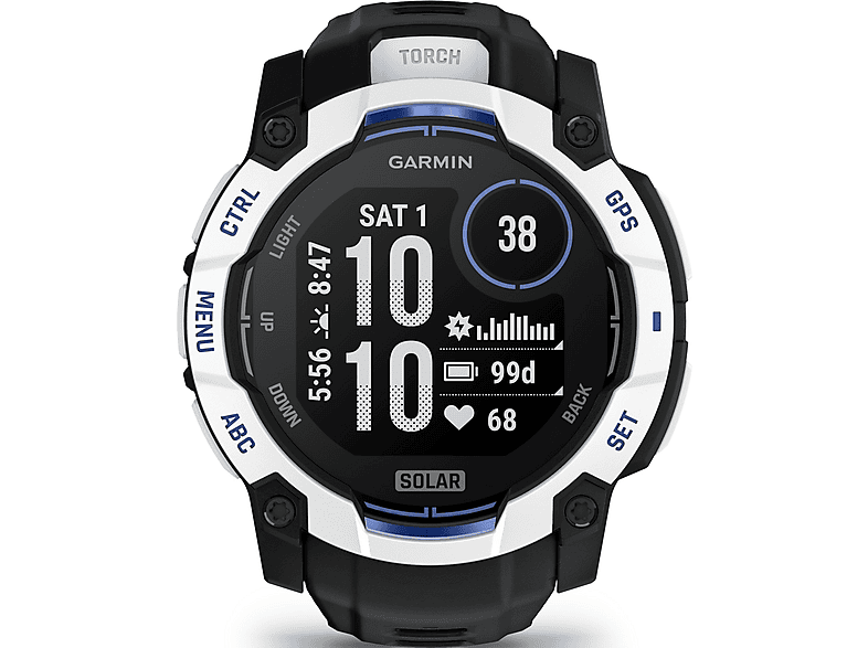 Smartwatch - Garmin Garmin Instinct 3 Solar, Fibre Reinforced Plastic (FRP), Blanco