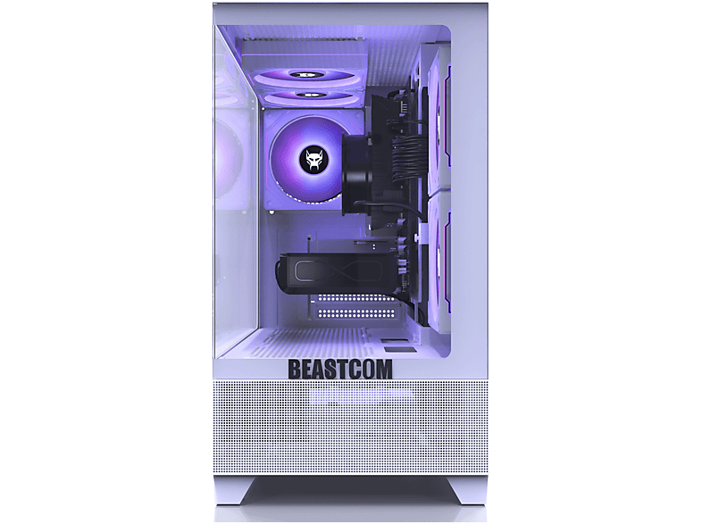 PC Gaming - Beastcom Q5 | Pro Gaming, AMD Ryzen™ 7 5700X, 16 GB RAM, 1 TB SSD, GeForce RTX™ 5060, Windows 11 Home, Blanco