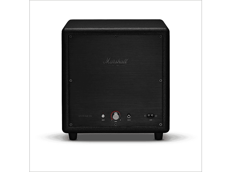 Subwoofer - Marshall Heston Sub 200, Bluetooth, 2x Subwoofers x 5.25", 236 W, 30 - 150 Hz, Negro