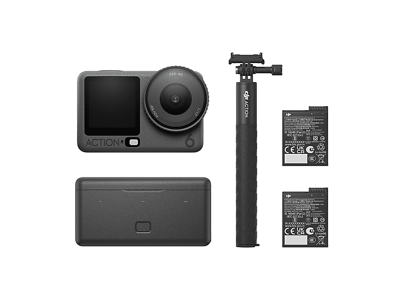 Cámara deportiva OSMO ACTION 6 ADVENTURE COMBO - DJI, DJI, Negro