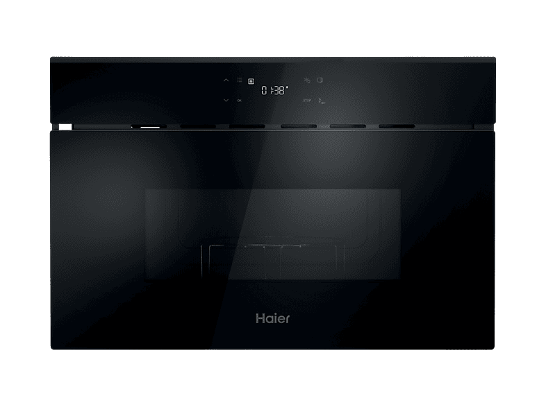 Microondas integrable - Haier H38SIDBF7XS, 1300 W, 7 potencia, 24 l, Negro